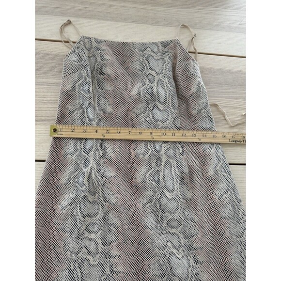 UO Textured Snake Print Mini Dress print Beige L At Urban Outfitters women L - Picture 7 of 11